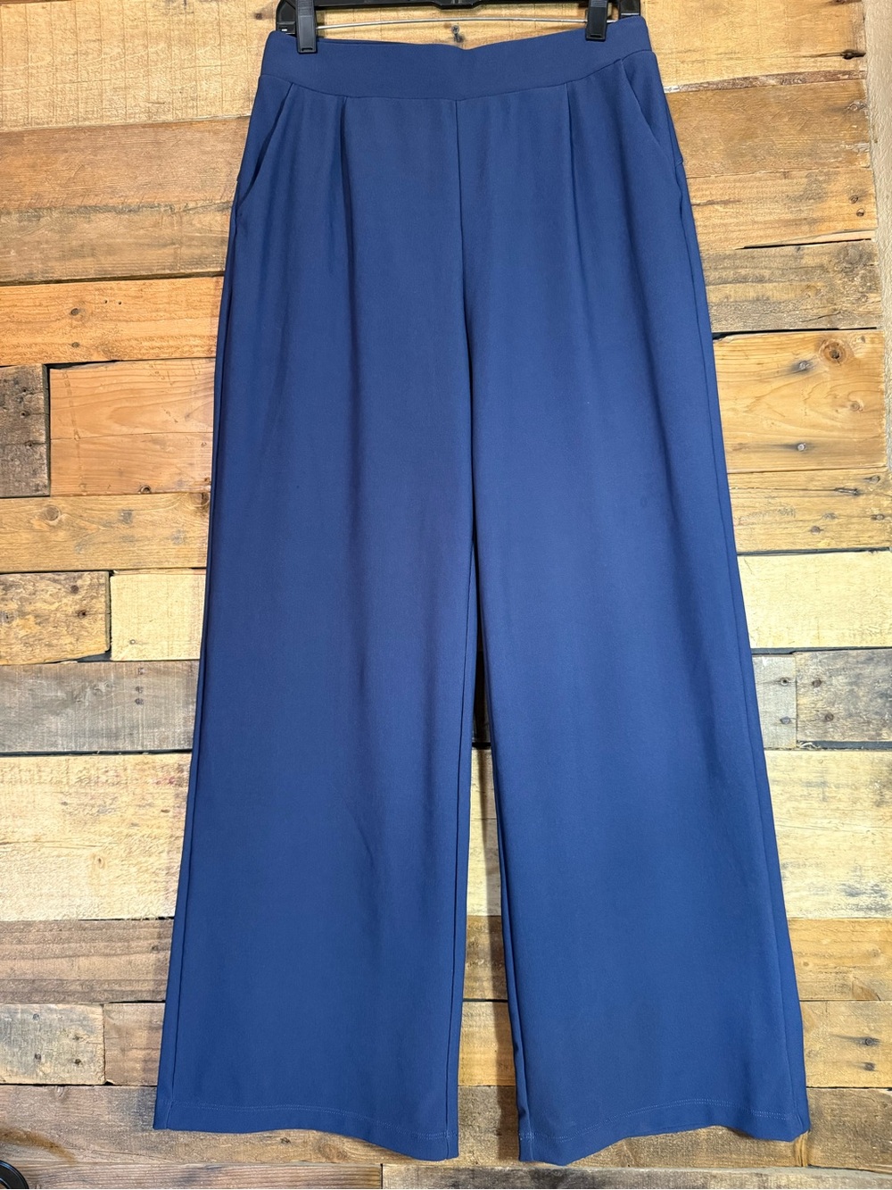 Halara Size Medium Navy Blue Wide Leg High Waist Pants